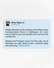 İlham Əliyevdən ABŞ-dakı hücumla bağlı paylaşım - “Məni dərindən sarsıtdı” | FED.az