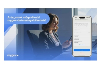 Vətəndaşlar əmək müqavilələrini artıq "mygov" platformasında imzalaya biləcəklər