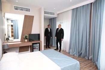 Prezident  Yevlax Olimpiya İdman Kompleksinin açılışında iştirak edib - FOTOLAR | FED.az
