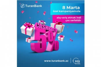 "TuranBank" kartları ilə alış-veriş etmək daha çox - Qazanc Gətirəcək