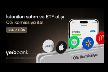 ABŞ səhmlərinə komissiyasız investisiya üçün - SON 3 GÜN