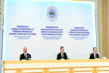 Azərbaycan, Türkmənistan və Özbəkistan arasında sənədlər imzalanıb