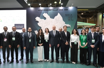 Prezident İlham Əliyev “InterFood Azerbaijan” və “Caspian Agro” sərgiləri ilə tanış olub - FOTOLAR | FED.az