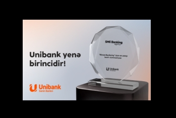 Unibank  “Biznes Bankçılıq” nominasiyası üzrə - QALİB OLUB