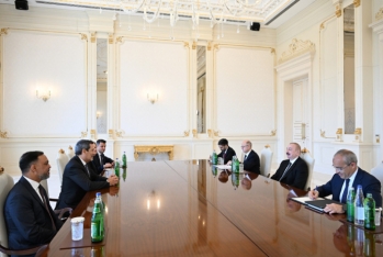 Prezident İlham Əliyev “Schlumberger Overseas S.A” şirkətinin baş icraçı direktorunu qəbul edib