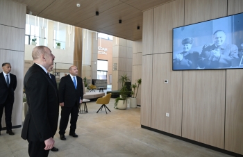 Prezident İlham Əliyev Ağdam Dəmir Yolu və Avtovağzal Kompleksinin açılışında - FOTOLAR | FED.az
