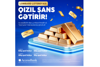 AccessBank “Qızıl Şans” stimullaşdırıcı lombard lotereyasının şərtlərində dəyişiklik edildiyini elan edir