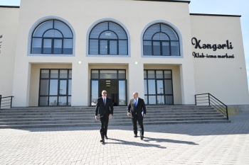 Prezident İlham Əliyev Ağdamın Kəngərli kəndinin açılışında  - FOTOLAR | FED.az
