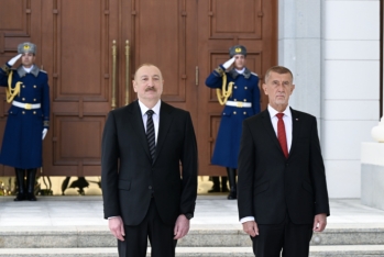 Qəbələdə Çexiyanın Baş nazirinin qarşılanma mərasimi olub - FOTOLAR