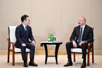 İlham Əliyev  “Powerchina group” şirkətlər qrupunun icraçı vitse-prezidenti ilə görüşüb