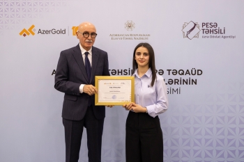 “AzerGold”un 5-ci Təqaüd Proqramı müsabiqəsinin qalibləri mükafatlandırılıb - FOTOLAR | FED.az
