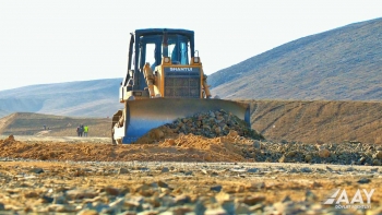 Ağdam-Füzuli avtomobil yolunun inşası sürətlə davam edir - FOTO - VİDEO | FED.az