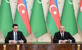 Azərbaycan və Türkmənistan prezidentləri mətbuata bəyanatlarla çıxış ediblər - TAM MƏTN | FED.az