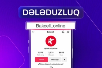 ETX: "Tik-Tok"da "Bakcell"in adından dələduzluq edilir"