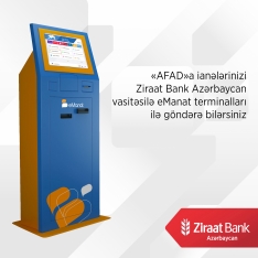 "Ziraat Bank Azərbaycan" vasitəsilə “AFAD”a ianə artıq - [red]eMANAT TERMİNALLARINDA DA MÖVCUDDUR[/red] | FED.az