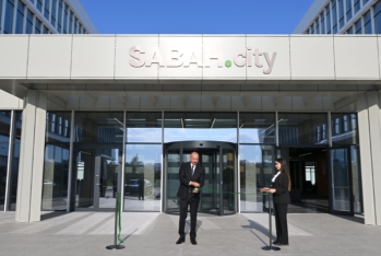 Prezident  “SABAH.city” innovasiya şəhərciyinin birinci mərhələsinin açılışında - FOTOLAR