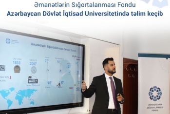 Əmanətlərin Sığortalanması Fondu UNEC-də təlim keçib - FOTOLAR