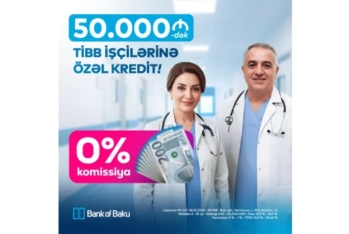 Bank of Baku-dan - SƏHİYYƏ, TİBB işçiləri üçün  50.000 AZN-dək KOMİSSİYASIZ kredit