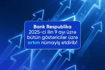 Bank Respublika 2025-ci ilin 9 ayı üzrə inamlı artım - NÜMAYİŞ ETDİRİB