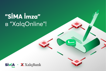 “SİMA İmza” Xalq Bankın internet bankçılıq sisteminə inteqrasiya edildi