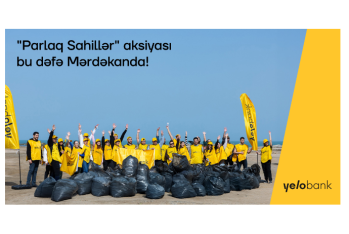 Yelo komandası Mərdəkan çimərliyində təmizlik aksiyası - HƏYATA KEÇİRİB