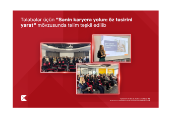 Təhsil kreditindən yararlanan tələbələr üçün “Sənin karyera yolun: öz təsirini yarat” mövzusunda təlim keçirilib