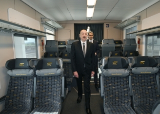 Prezident İlham Əliyev Ağdam Dəmir Yolu və Avtovağzal Kompleksinin açılışında - FOTOLAR | FED.az
