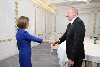 İlham Əliyev Kopenhagendə Moldova Prezidenti ilə görüşüb