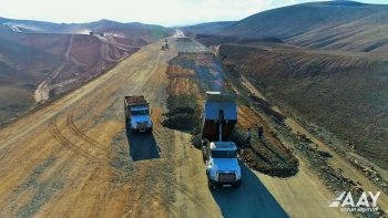 Ağdam-Füzuli avtomobil yolunun inşası sürətlə davam edir - FOTO - VİDEO | FED.az