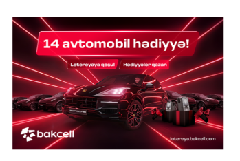 Bakcell запустил лотерею с 14 престижными автомобилями и множеством призов