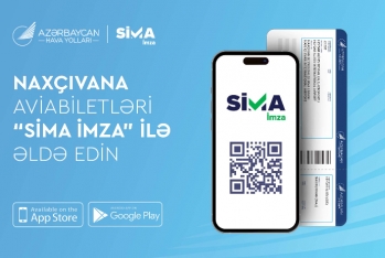 AZAL Naxçıvana aviabiletlərin onlayn alışında “SİMA İmza”nı tətbiq edir