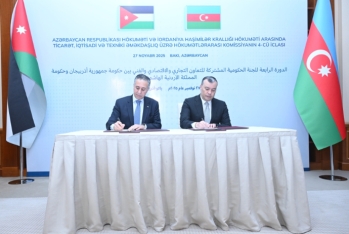 Azərbaycan ilə İordaniya arasında 6 sənəd imzalanıb