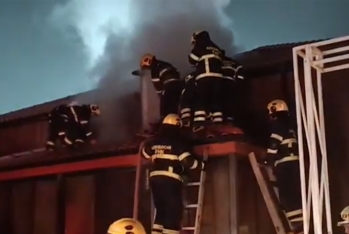 Bakıda restoranda yanğın olub - VİDEO