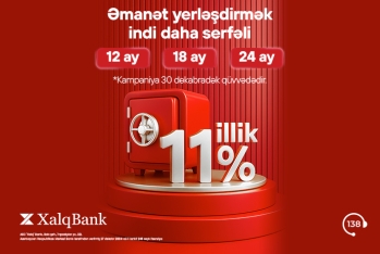 Xalq Bank əmanət məhsulları üzrə sərfəli kampaniya - TƏQDİM EDİR