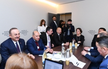İlham Əliyev Dünya İqtisadi Forumu çərçivəsində keçirilən iclasda - İŞTİRAK EDİB