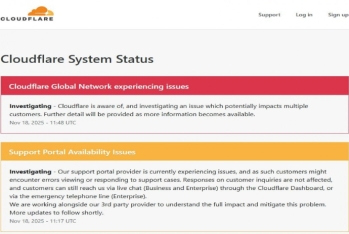Cloudflare-də qlobal nasazlıq: Dünyanın bəzi ölkələrində və Azərbaycanda bəzi saytlara giriş məhdudlaşıb