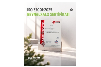 Norm ISO 37001:2025 beynəlxalq sertifikatını əldə edib | FED.az