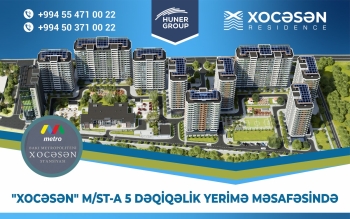 [red]Huner Group[/red]-dan Bakıya dəyər qatan yeni layihə: Xocəsən Residence - [red]FOTOLAR - VİDEO[/red] | FED.az