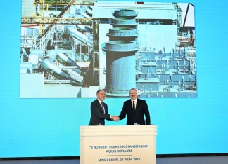 Mingəçevirdə “8 Noyabr” Elektrik Stansiyasının açılış mərasimi keçirilib | FED.az