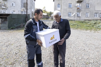 “AzerGold” Daşkəsəndə Vətən müharibəsi şəhidlərinin ailə üzvlərini və  qaziləri ziyarət edib | FED.az