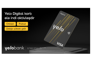 Yelo Bank-dan yeni rəqəmsal kart: YELO DİGİTAL CARD!