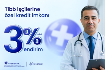 AFB Bank tibb işçiləri üçün nağd pul krediti üzrə xüsusi kampaniya - TƏQDİM EDİR