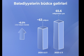 Ötən il Azərbaycanda bələdiyyələrin gəliri 5,2 % artıb