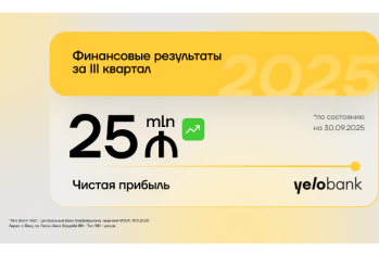 Yelo Bank завершил третий квартал с прибылью