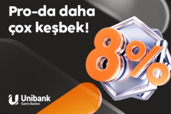 Unibank kartınızla daha çox - KEŞBEK QAZANIN!