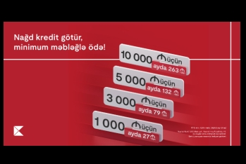 Kapital Bank-dan nağd pul kreditinə - MİNİMUM ÖDƏNİŞ FÜRSƏTİ