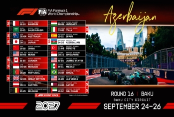 2027-ci il Formula 1 Azərbaycan Qran-prisinin tarixi açıqlanıb