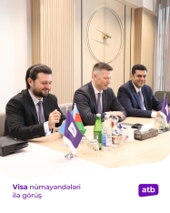 ATB-nin rəhbərliyi Visa beynəlxalq ödəniş sisteminin nümayəndə heyəti ilə işgüzar - [red]GÖRÜŞ KEÇİRİB[/red] | FED.az