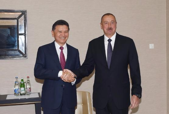 Prezident İlham Əliyev Beynəlxalq Şahmat Federasiyasının prezidenti ilə görüşüb