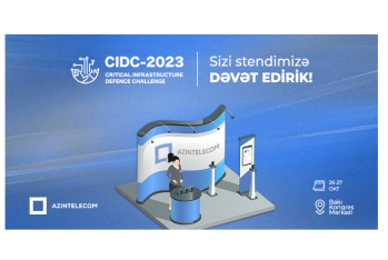 “AzInTelecom ” “CIDC-2023”də “Qızıl sponsor” kimi stendlə - ÇIXIŞ EDİR